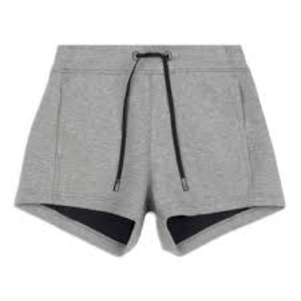 LULULEMON • Grey Sweatshirt Drawstring Shorts •